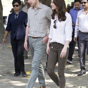 ZARA Moto Biker Skinny Jeans As seen on Kate Middleton
